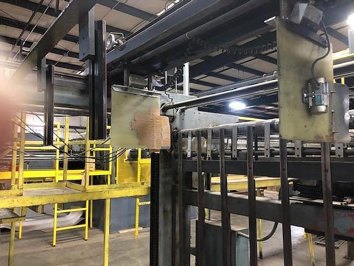 Used Clark Aiken 64" Fixed Bed Sheeter, 26"-144" Cutoff