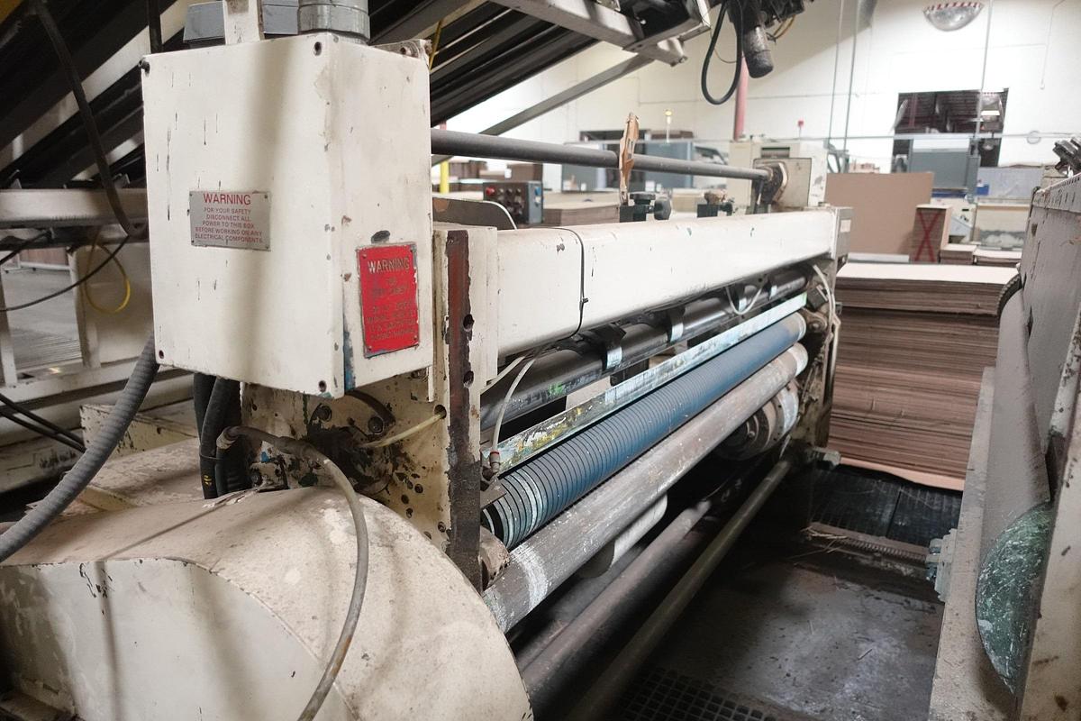 Used 1978 Langston Saturn II 37" x 97" 3-Color Flexo Folder Gluer