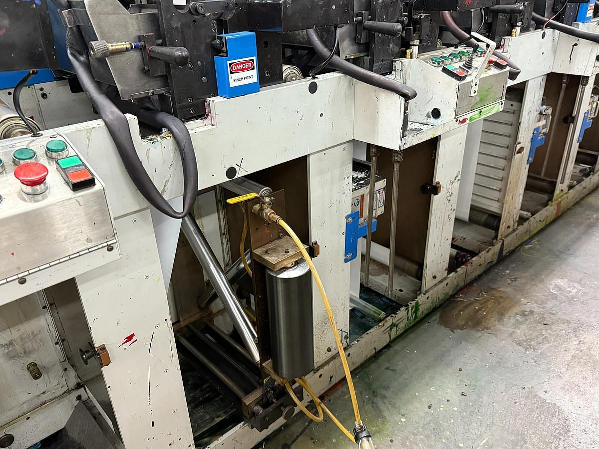Used Rotopress 3510 10" 10 Color Flexo Press with 2 Die Stations