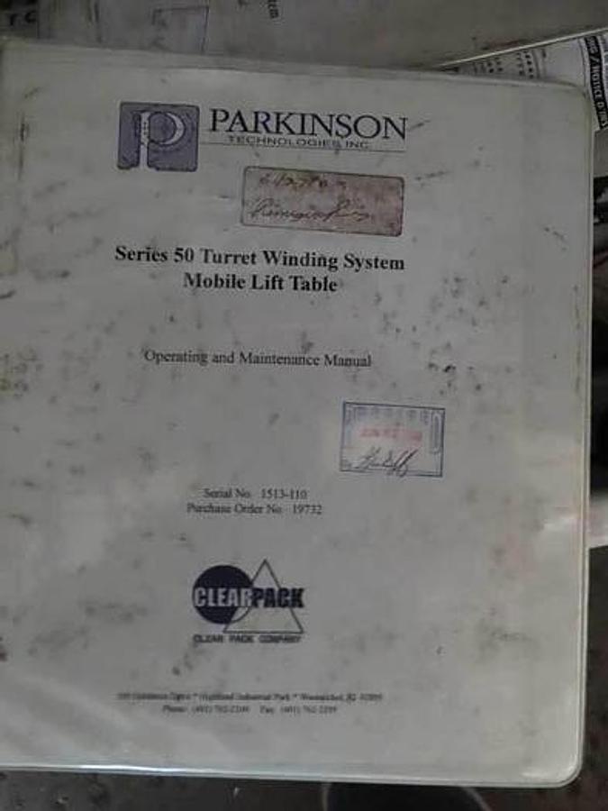 Used Parkinson 50 Series 60" Single Position Turret Winder