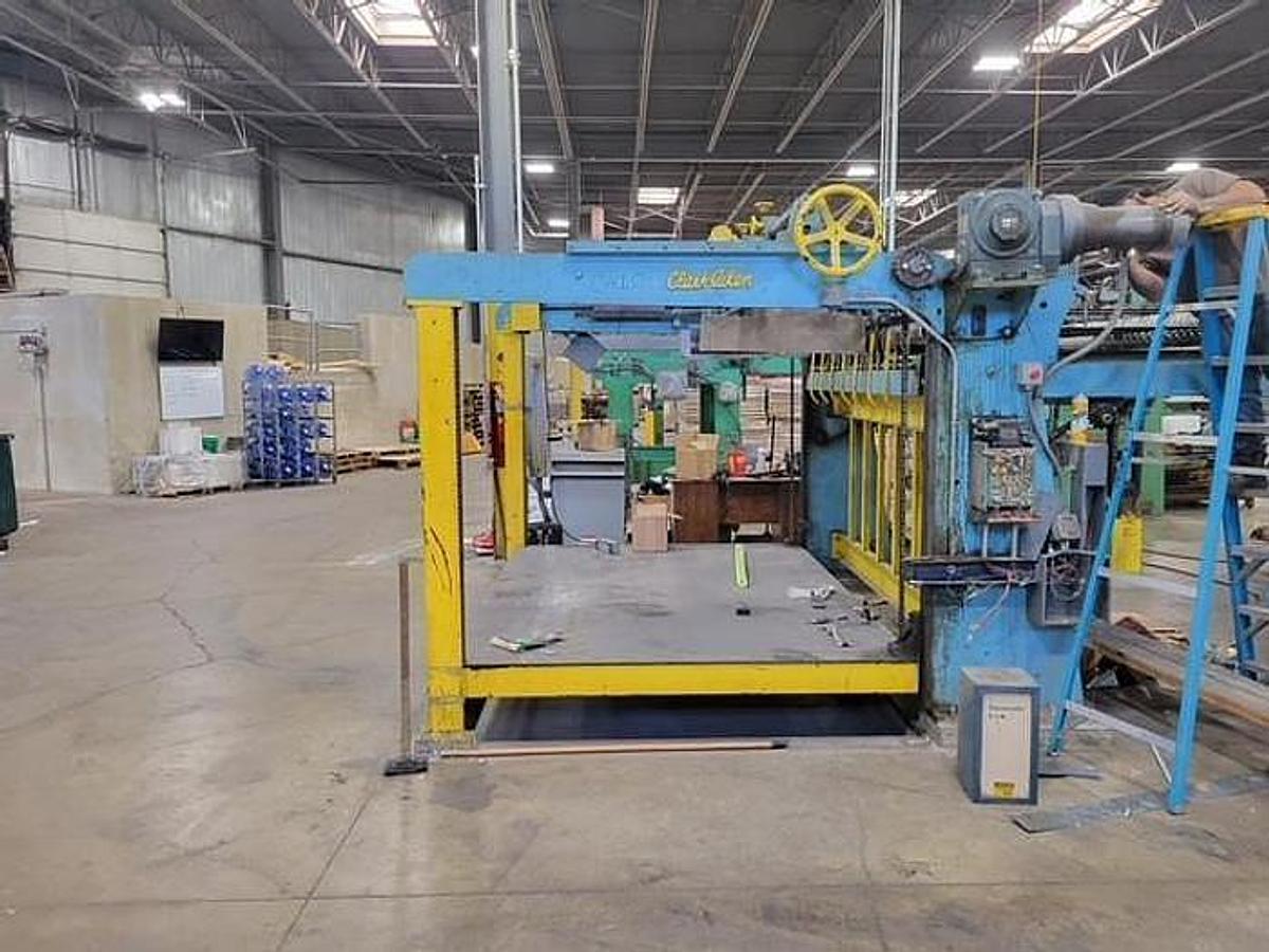 Used Clark Aiken 100" Single Rotary Knife Sheeter, No Unwinds