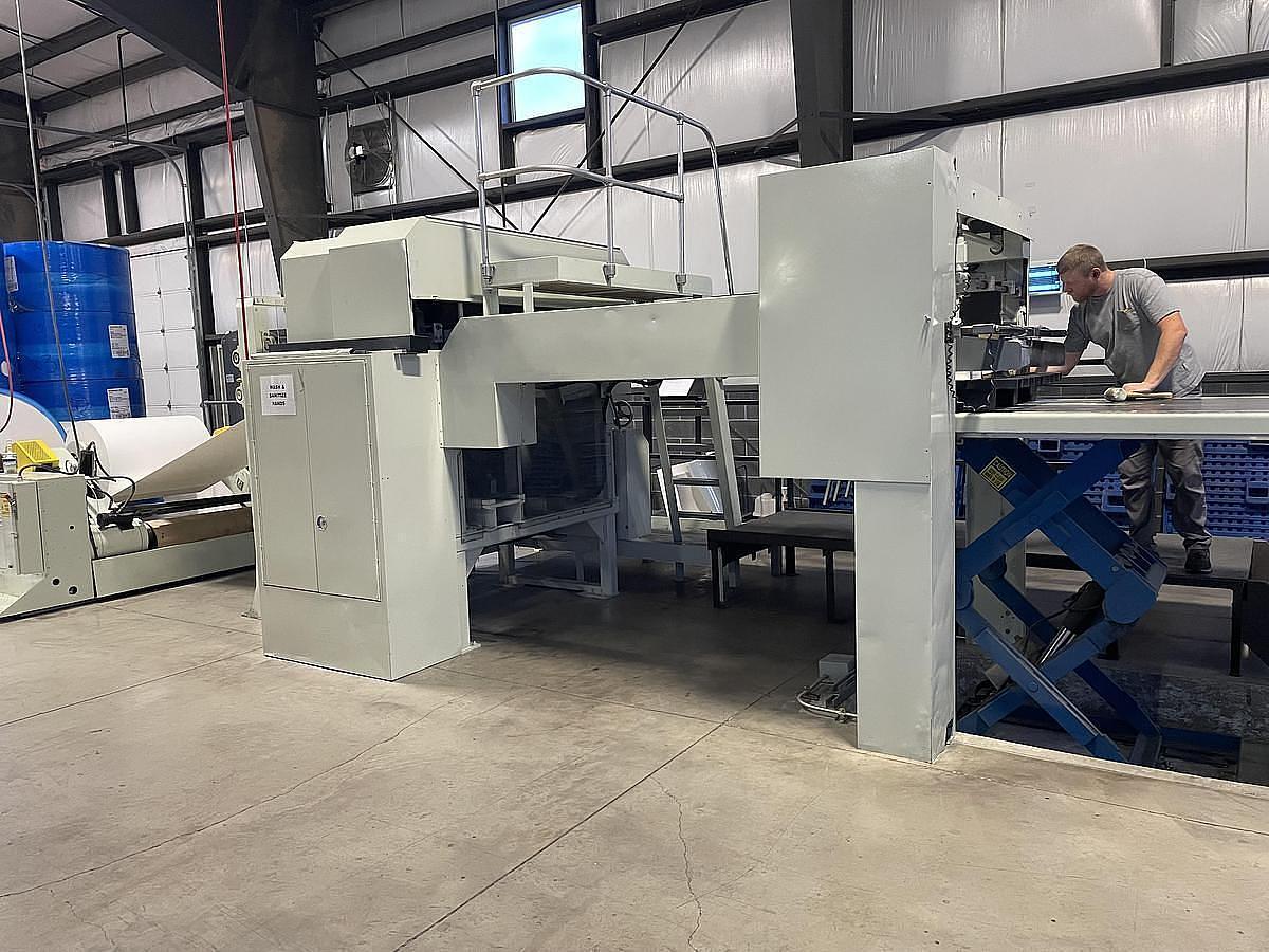 Used Maxson MSL 49" Rotary Fixed Bed Single Knife Sheeter - 1988