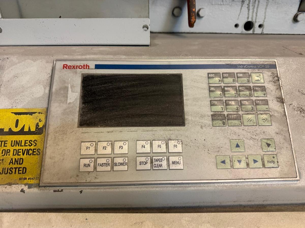 Used Maxson 49" Rotary Sheeter with Shaftless Floor Pickup Unwind