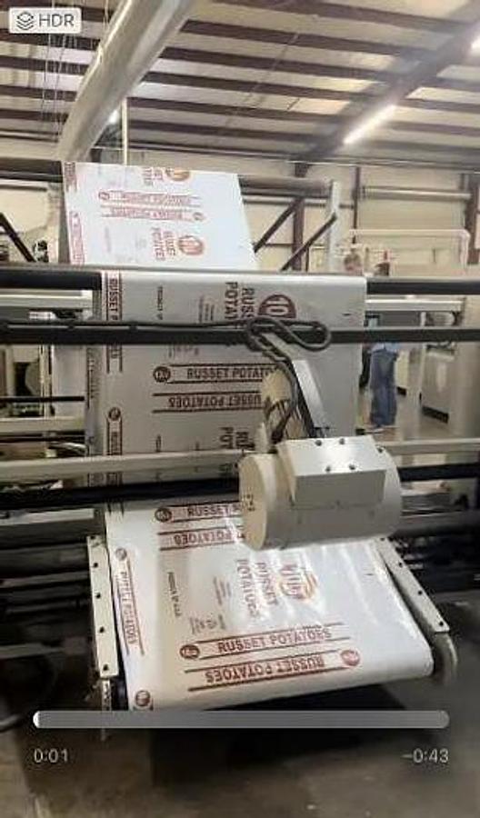 Used Hudson Sharpe M 1400 55" Heavy Duty Sideweld Bag Machine - 2015
