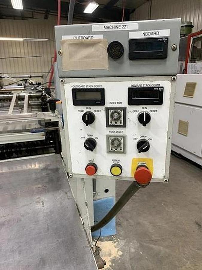 Used FMC 56" Split Roll Sideweld Bag Machine