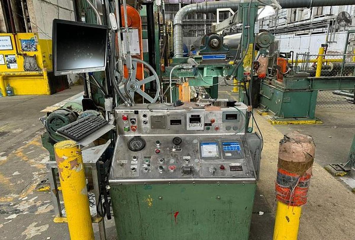 Used 92" Langston Two Drum Slitter Rewinder 72" Diameter Tidland Slitting