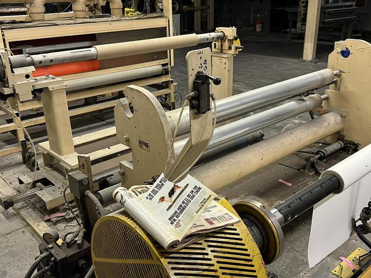 Used 60" Lembo Unwinder 50" Diameter 3" Shaft