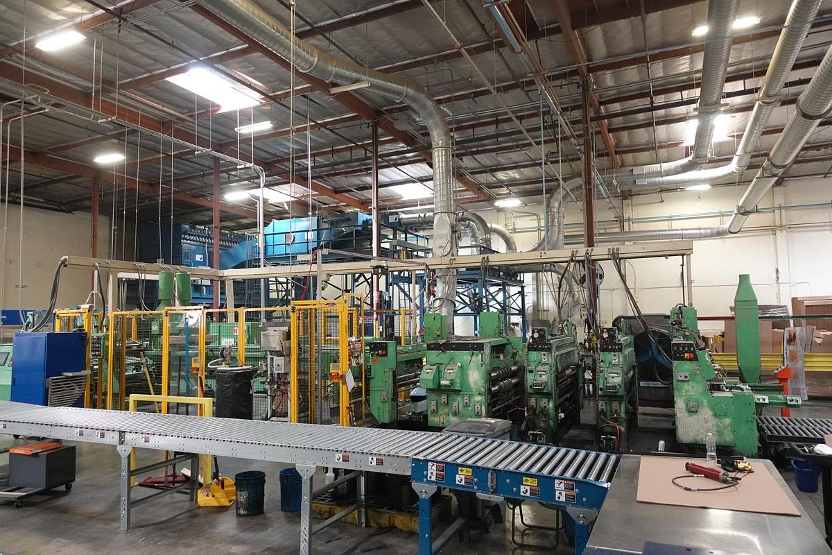 Used 1982 Langston Mini 24" x 70" 2-Color Flexo Folder Gluer (Printer Slotter Folder Gluer)