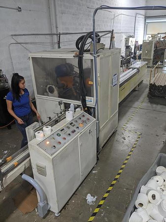 Used 91" Perini 813 Bathroom Tissue / Kitchen Towel Converting Line - 1992