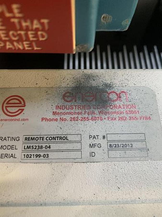 Used 6" Enercon LM5238 Corona Treater Station