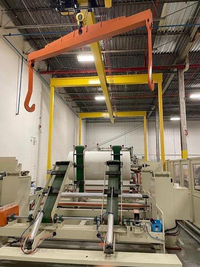 Used 112" Baosuo PF-A-2900 Slitter Rewinder Mfg 2021 - Unit 2