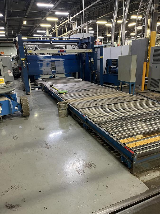 Used 2002 Martin 924 Midline 6-Color Flexo Folder Gluer with Rotary Die Cutter, TEI Prefeeder, Mosca Bundler & ASC Loadformer
