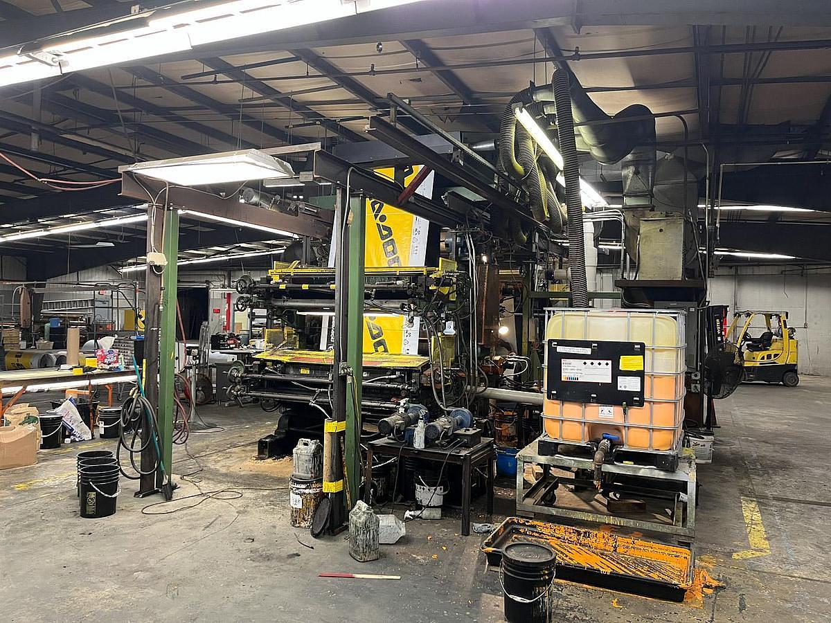Used Wolverine 65" 4 Color Flexo Stack Press