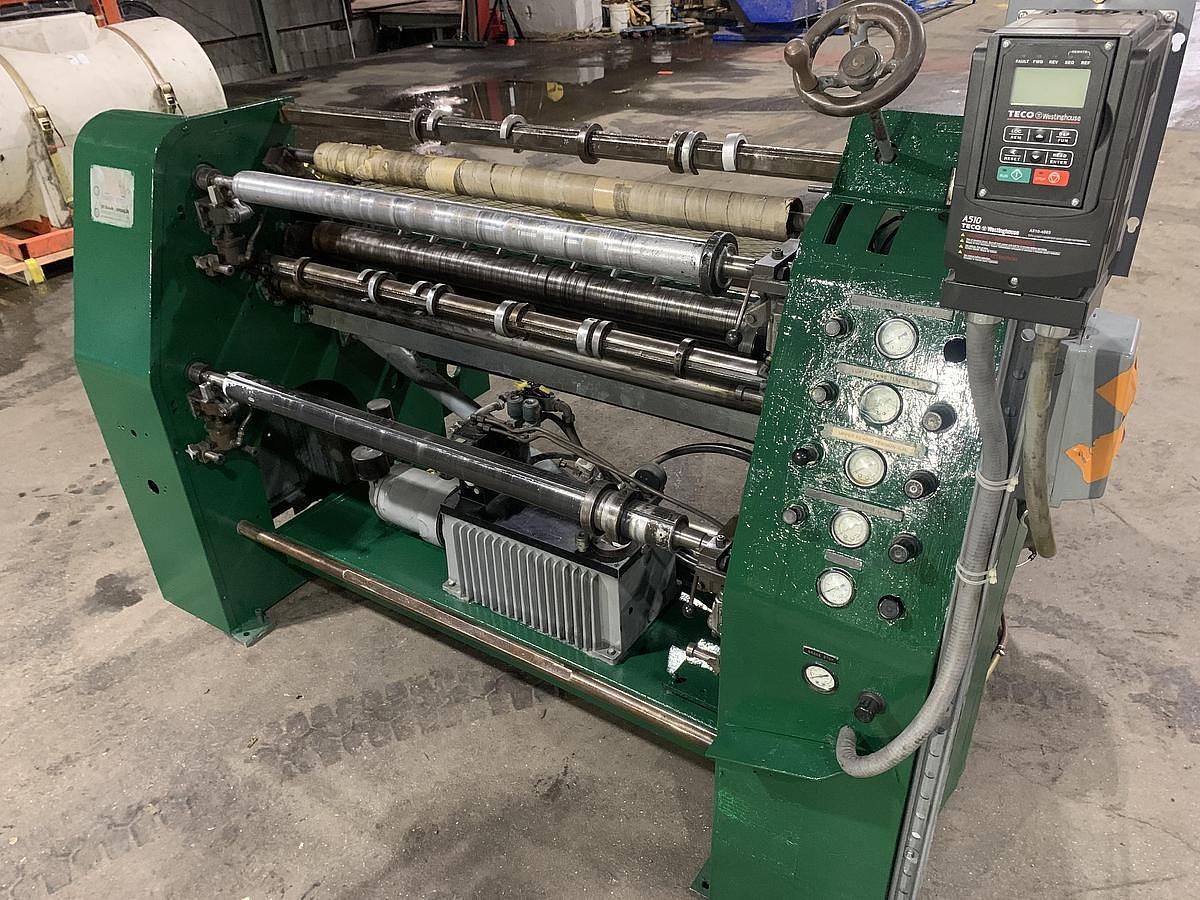 Used Dusenbery 635 BL 45" Duplex Slitter Rewinder, 18" Rewind
