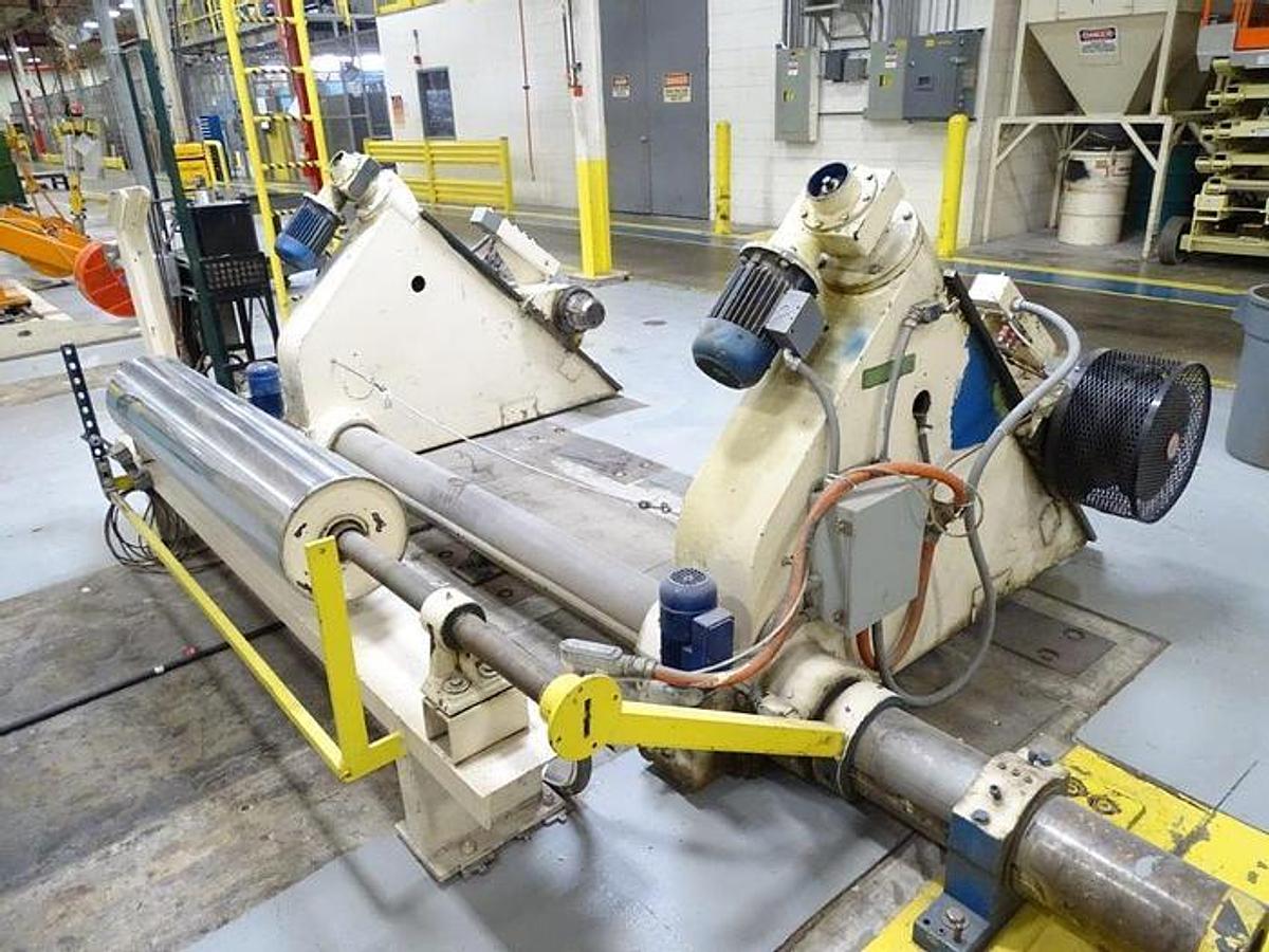 Used 64" (1.60M) Arrow Model 2000T Slitter Rewinder 96" OD Rewind Shear Cut