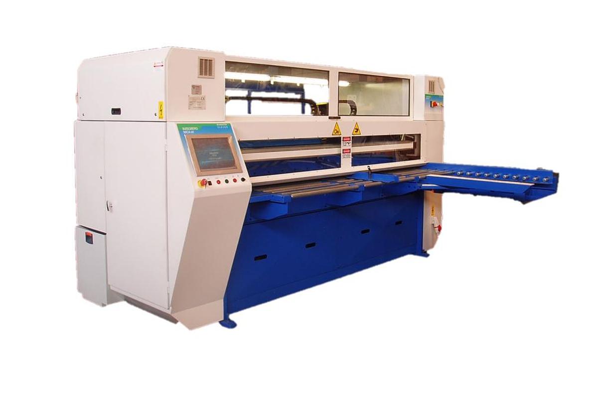 Used Bizzero BoxMaster 390 Box Slitter / Slotter – 1 Color Bottom Printer – 101″ Slit Capacity