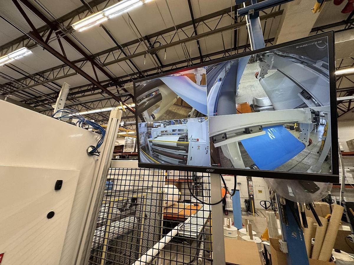 Used 72" Catbridge 324 MC Lamination Line with Turret Rewinder