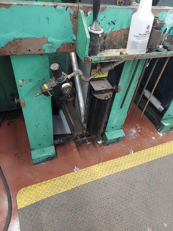 Used Rotopress 10" 9 Color Flexo Press with 3 Die Stations - 2002