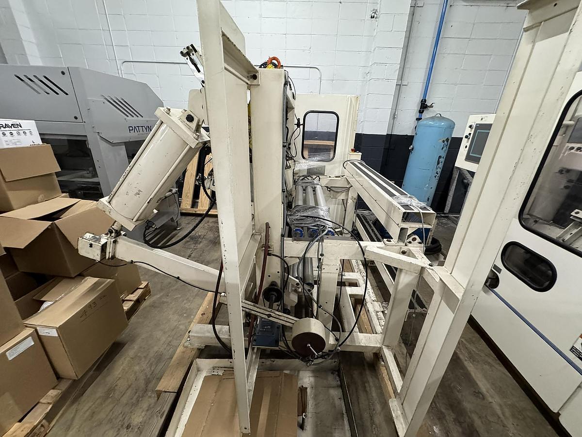 Used Elsner ENR-1000 42" Automatic Nonwoven Wipes Rewinder