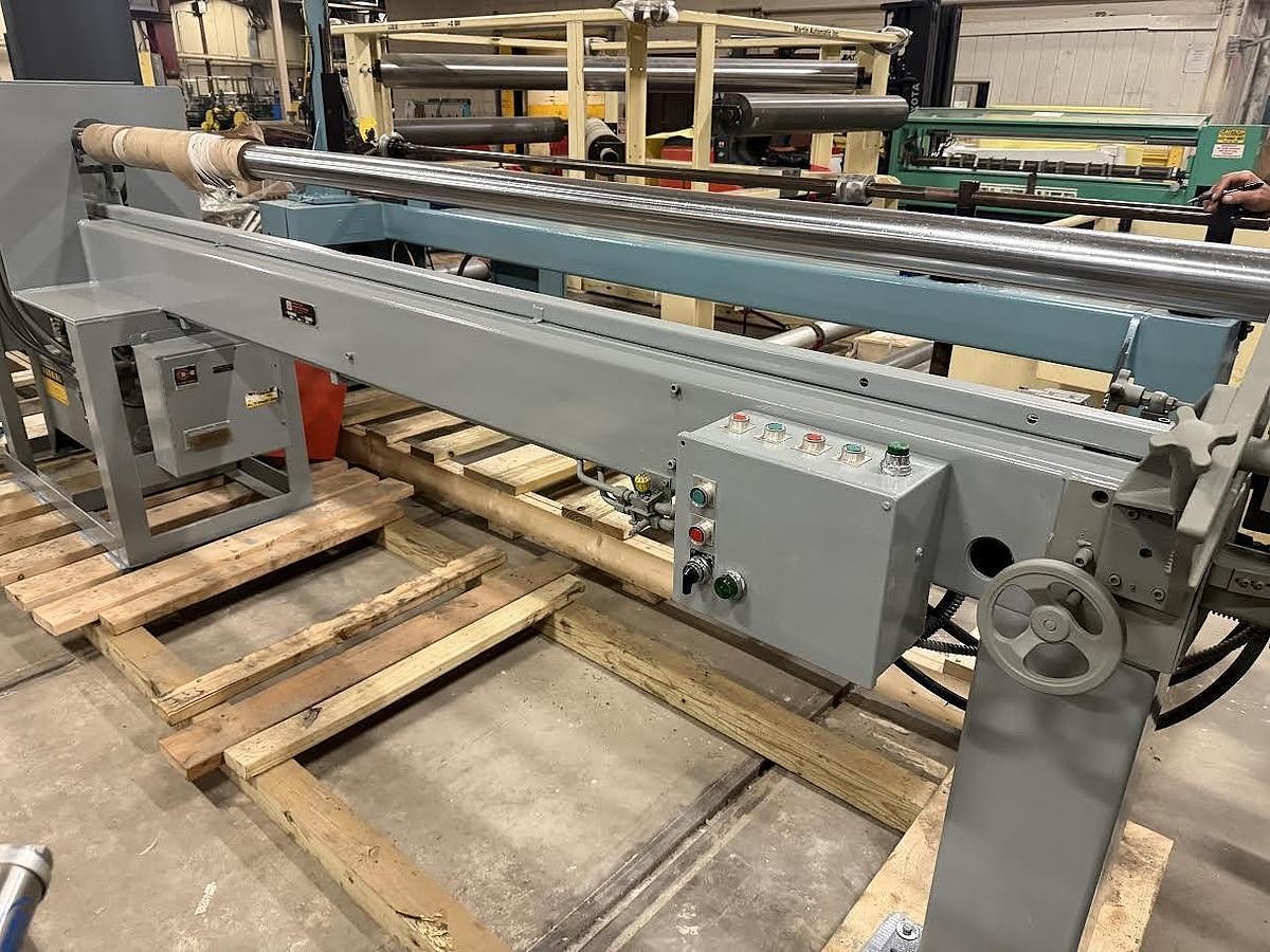 Used 120" Appleton D21SH610 Core Cutter, 4" Cores