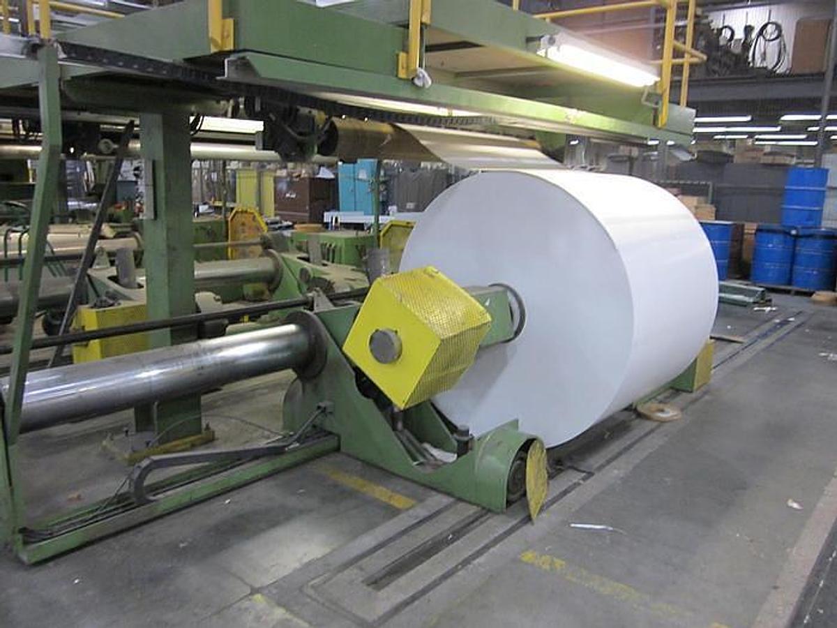 Used 90" Pasaban Shaftless Floor Pick Unwind Stand 60" Diameter - Unit 2