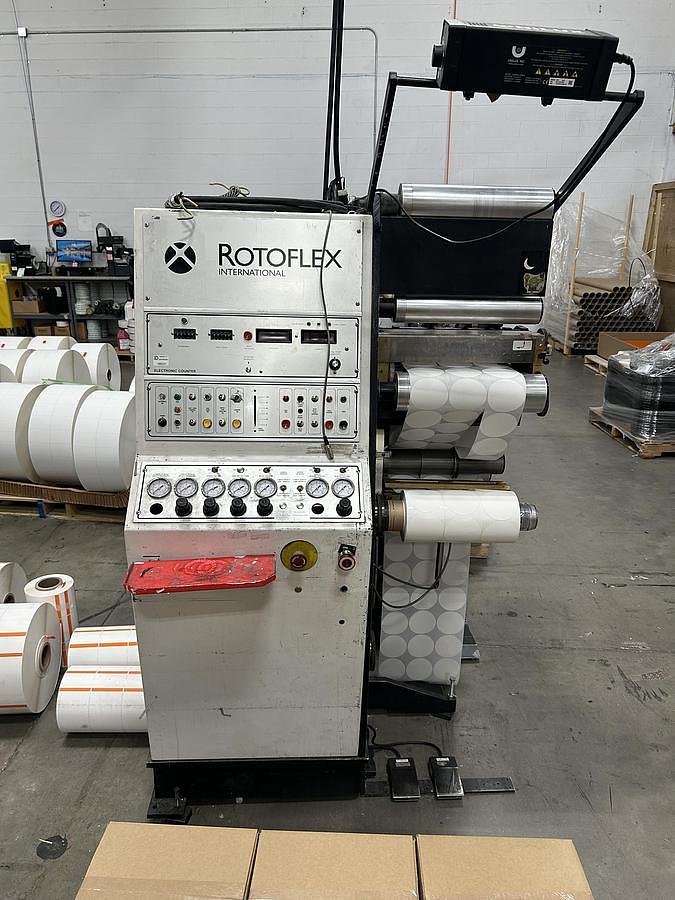 Used Rotoflex VSI 330 13" Label Rewinder