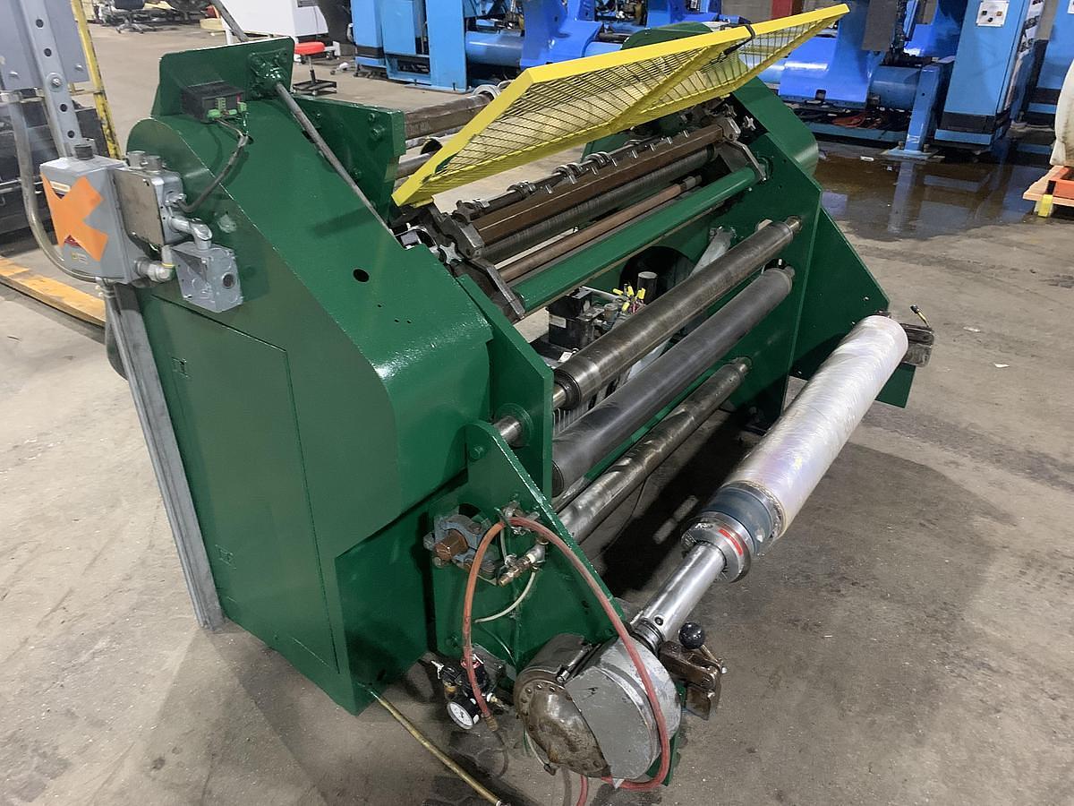 Used Dusenbery 635 BL 45" Duplex Slitter Rewinder, 18" Rewind