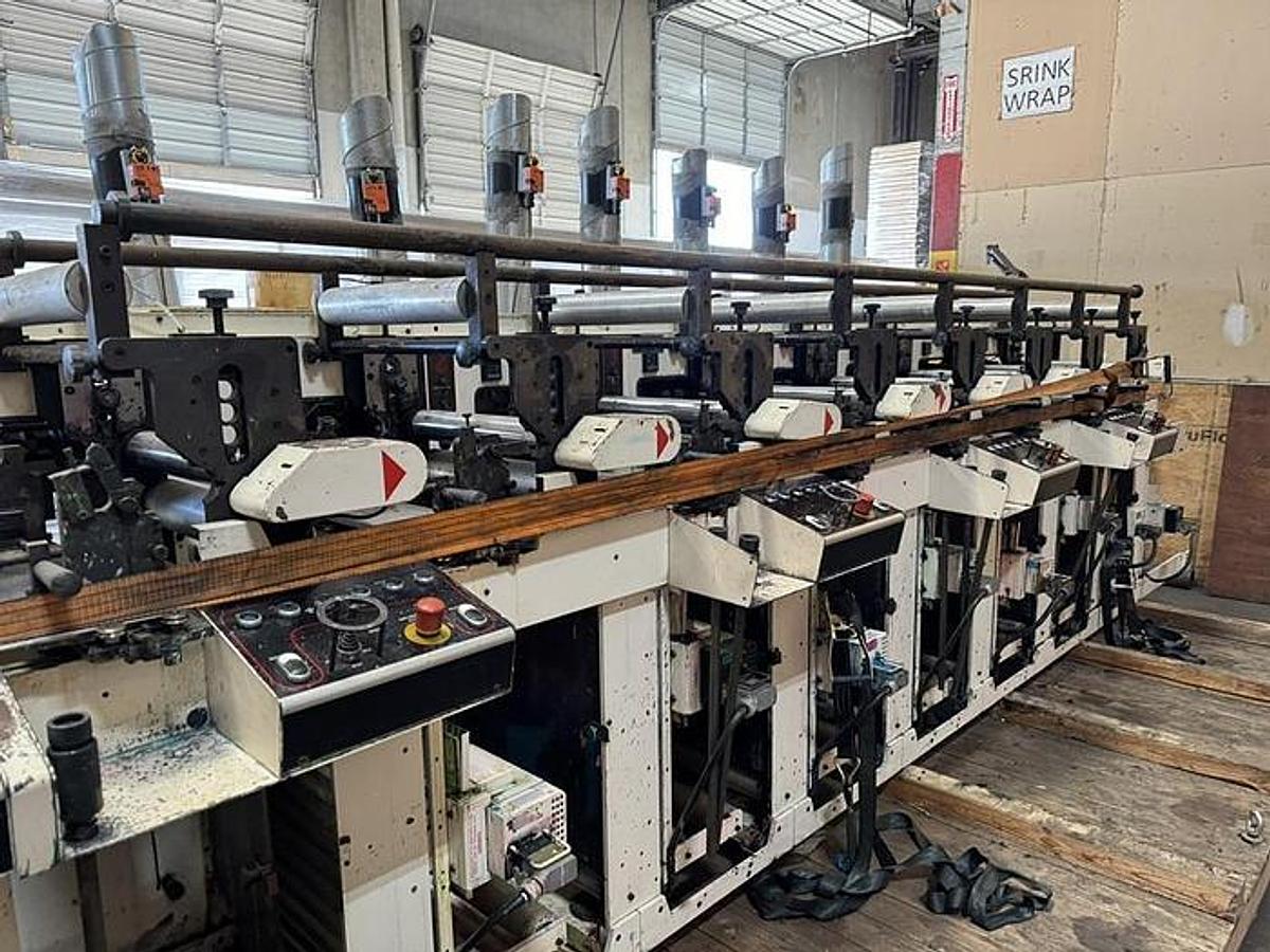Used Nilpeter 15" 8 Color Flexo Press with Die Station
