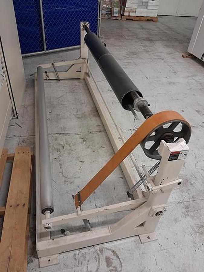 Used 84" Contech Model CS-84 Single Knife Sheeter with Tidland Shear Slitting