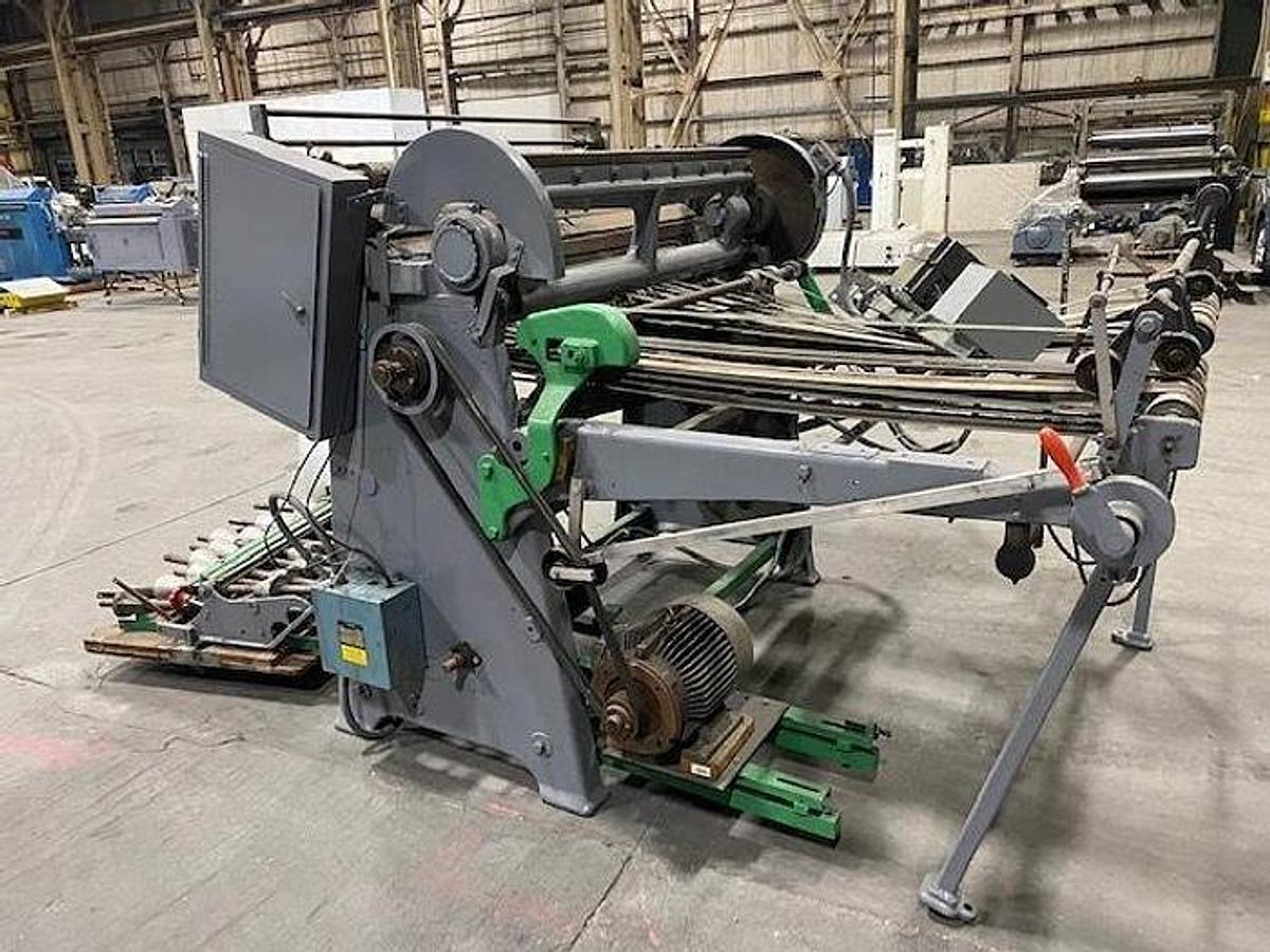Used Beck 55" Rotary Knife Sheeter with Output Belt Conveyor