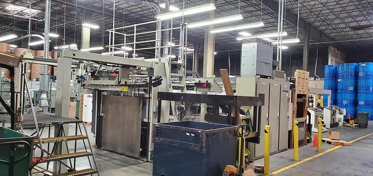 Used Maxson DFK 57" Dual Rotary Knife Sheeter - 2000