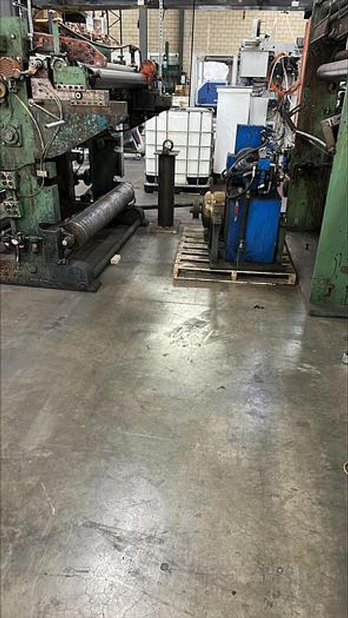 Used Dietzco 60" Sheeter with 3 Color Wolverine Printer