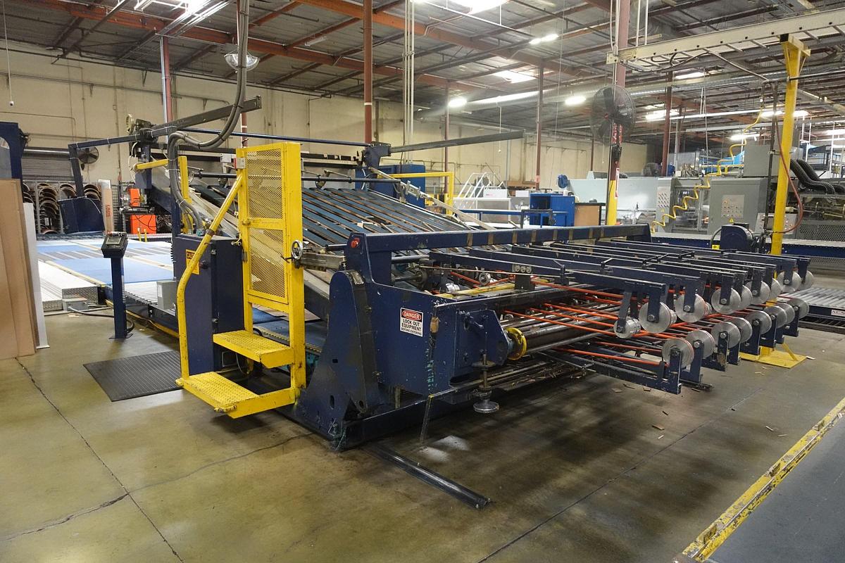 Used 2018 Geo. M. Martin BCS 108" Corrugated Box Stacker with Rebuilt Controls