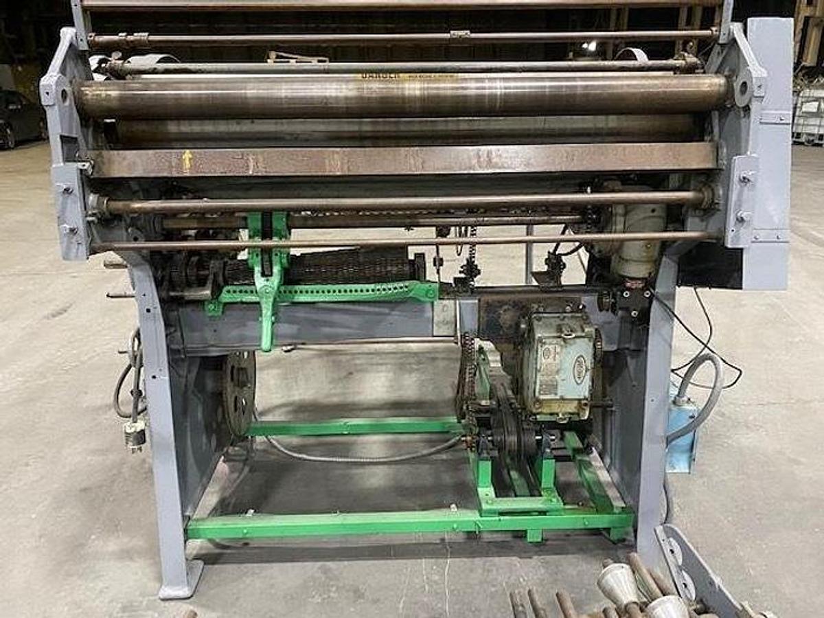 Used Beck 55" Rotary Knife Sheeter with Output Belt Conveyor