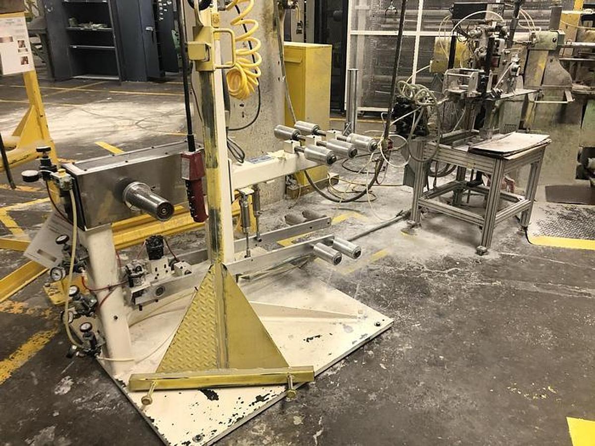 Used PCMC Spiral Core Winder with Ronco 3400 Unwind Stand, 2 Ply - 2010