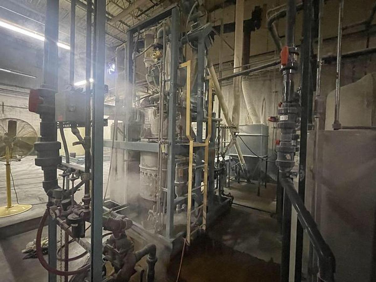 Used Vortex United Tornado F5 Starch Mixing System with Batch and Borax Hoppers