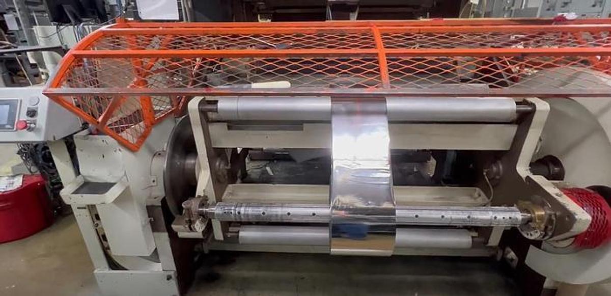 Used 45" Width Kidder Automatic Unwind with Splicer 24" Dia.