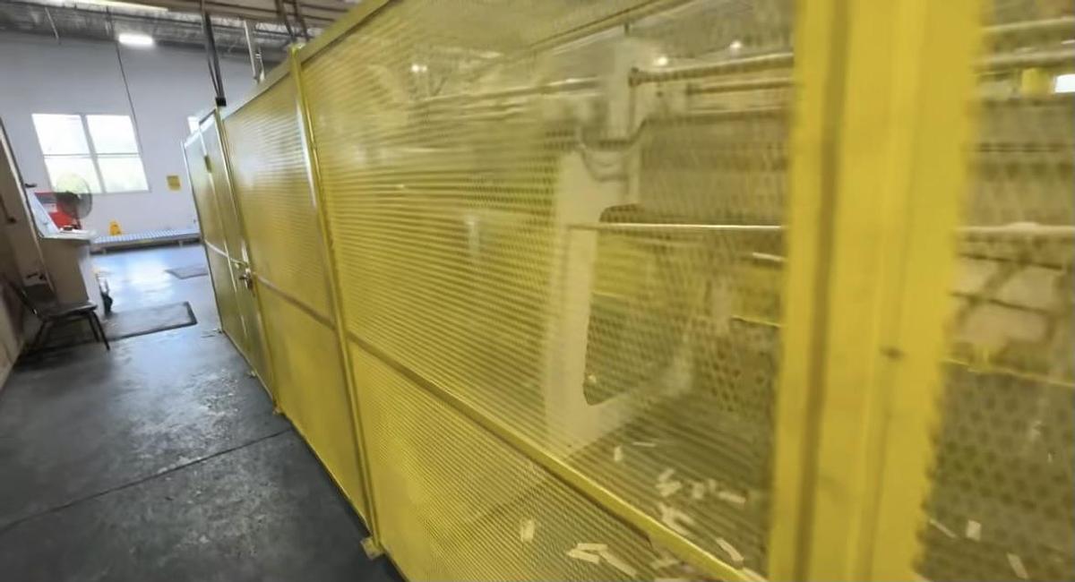 Used 1993 Langston 37" x 97" 3-Color Flexo Folder Gluer Full Line with Inline Rotary Die Cutter