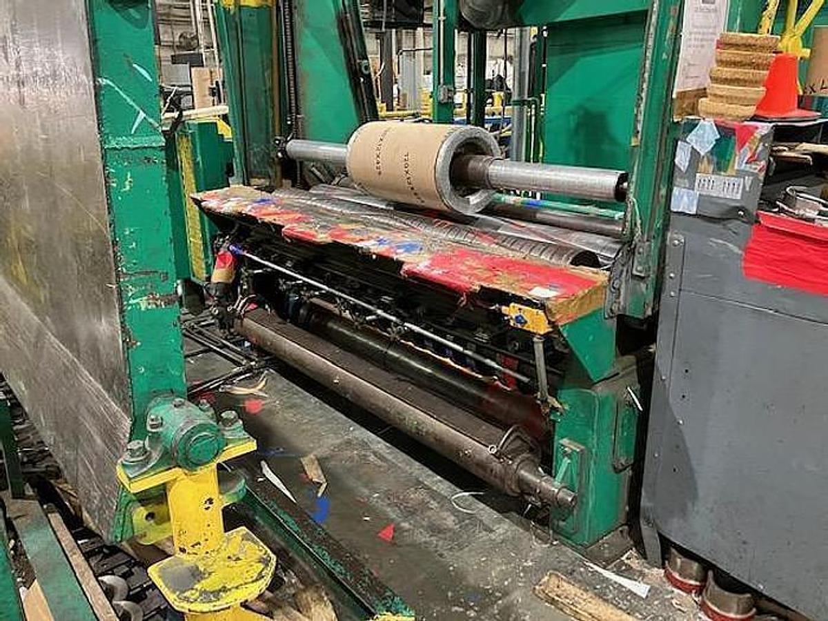 Used 72" Black Clawson TDL Two Drum Winder - 72" Wolverine 1 Color Press