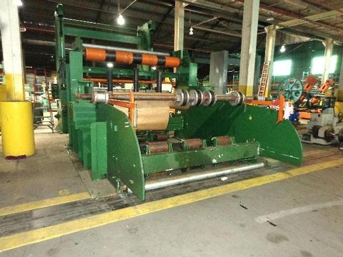 Used 110" PCMC Driven Unwind Stand 100" Roll Diameter