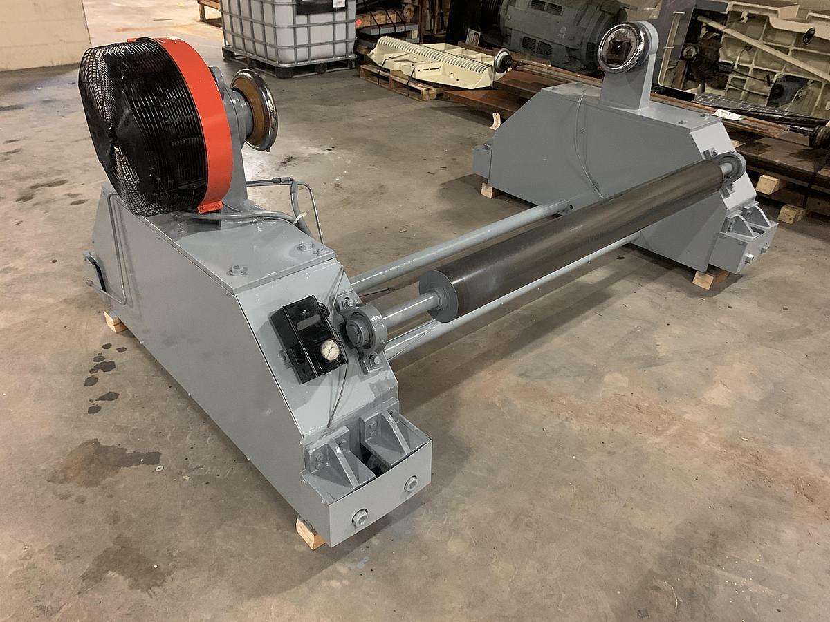 Used 60" Shafted Unwind Stand with Edge Guide