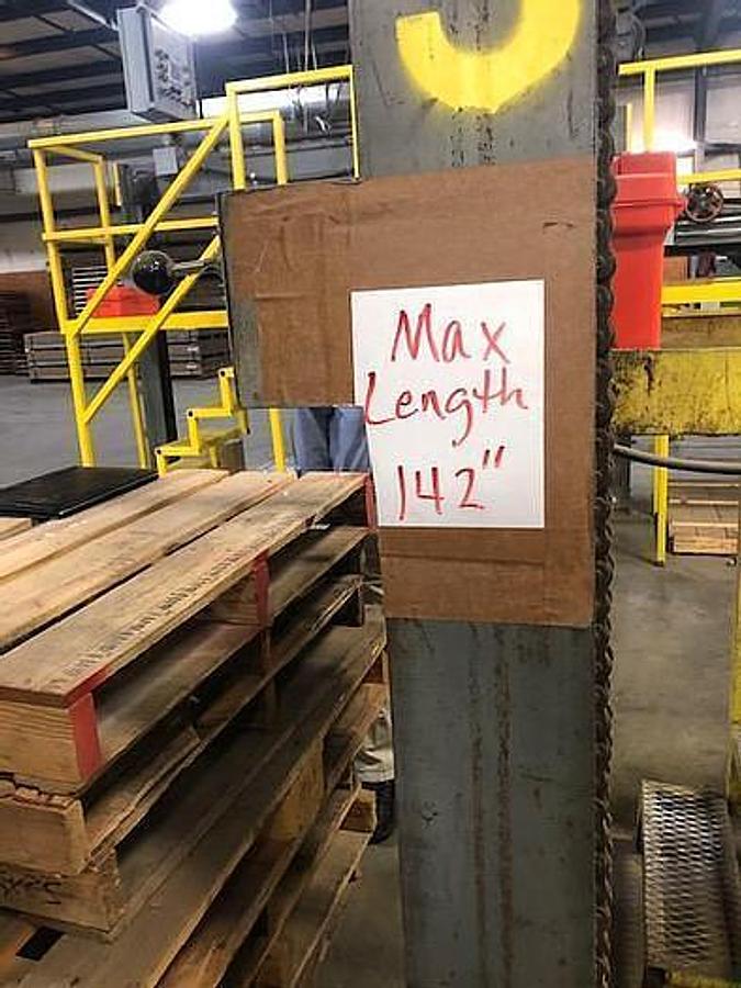 Used Clark Aiken 64" Fixed Bed Sheeter, 26"-144" Cutoff