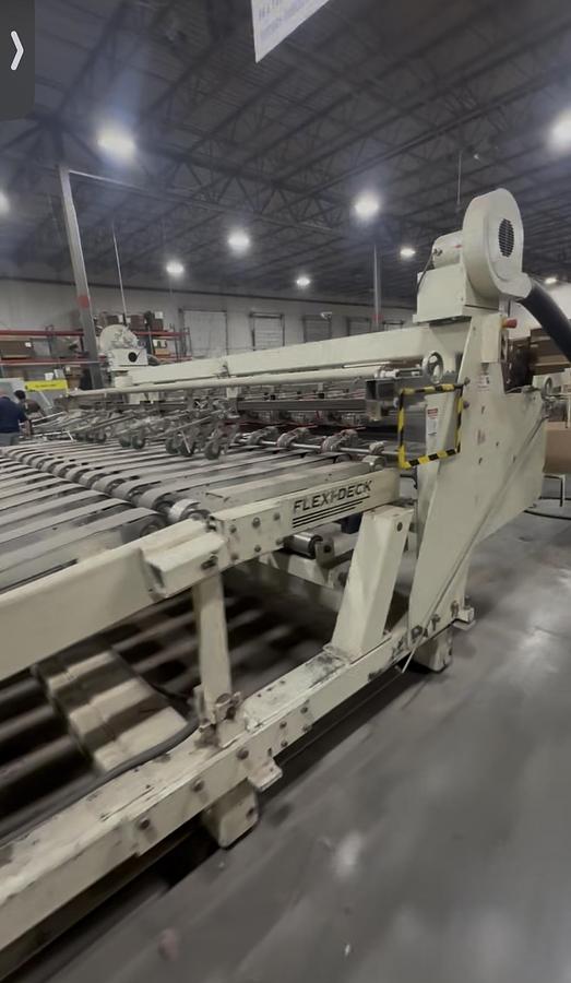 Used AG Stacker Inc. AGS-XRI 135" Flexi-Deck Corrugated Stacker – 480V – For Sale