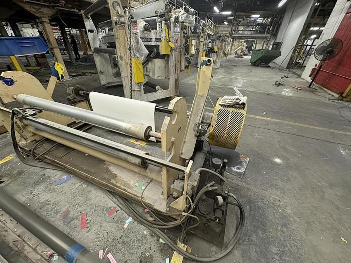 Used 60" Lembo Unwinder 50" Diameter 3" Shaft