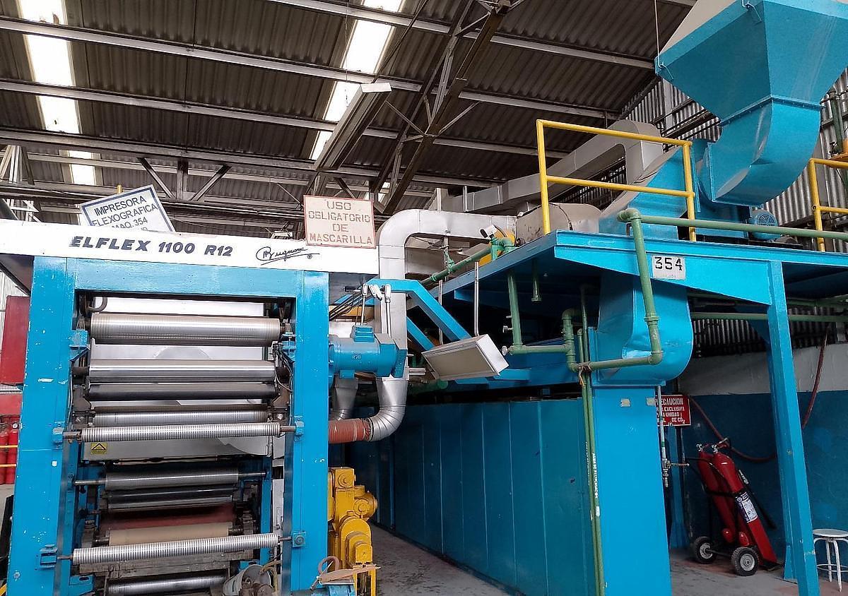Used 40" Tecmo Elflex 1100 R12 Coating and Embossing Line