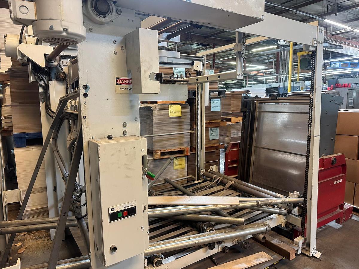 Used Maxson 49" Rotary Sheeter with Shaftless Floor Pickup Unwind