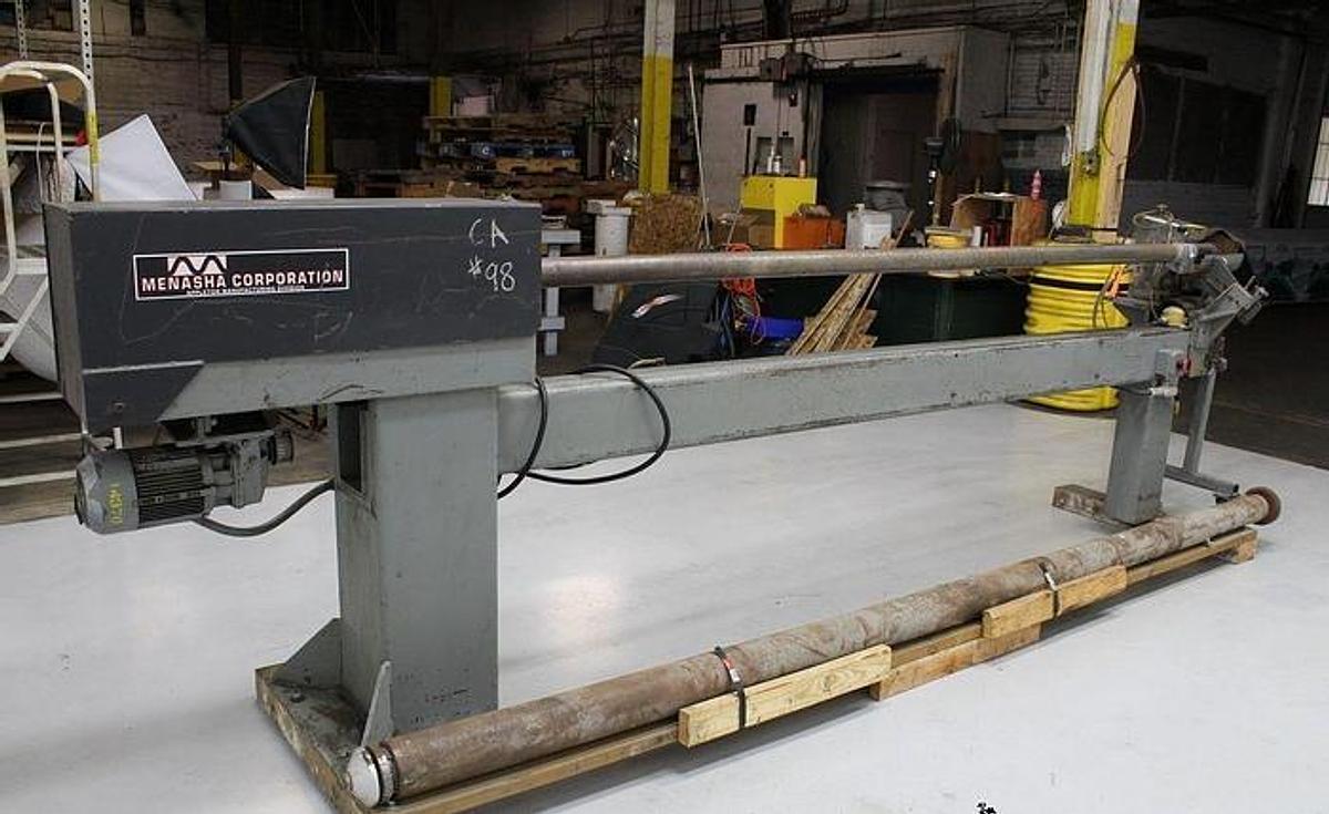 Used 128" Menasha S200 Core Cutter, 1989