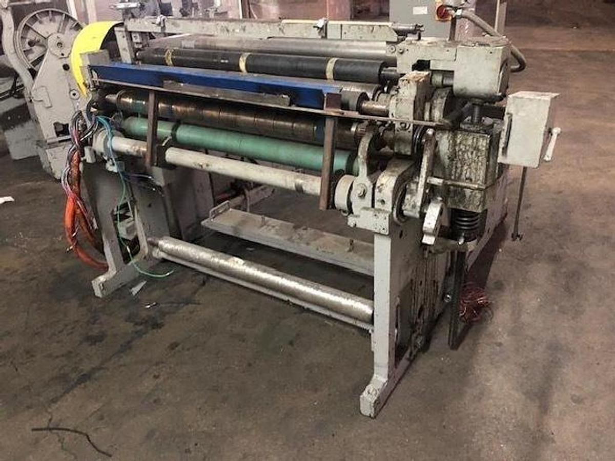 Used 40" Goebel H3 Cash Register Roll Slitter Rewinder