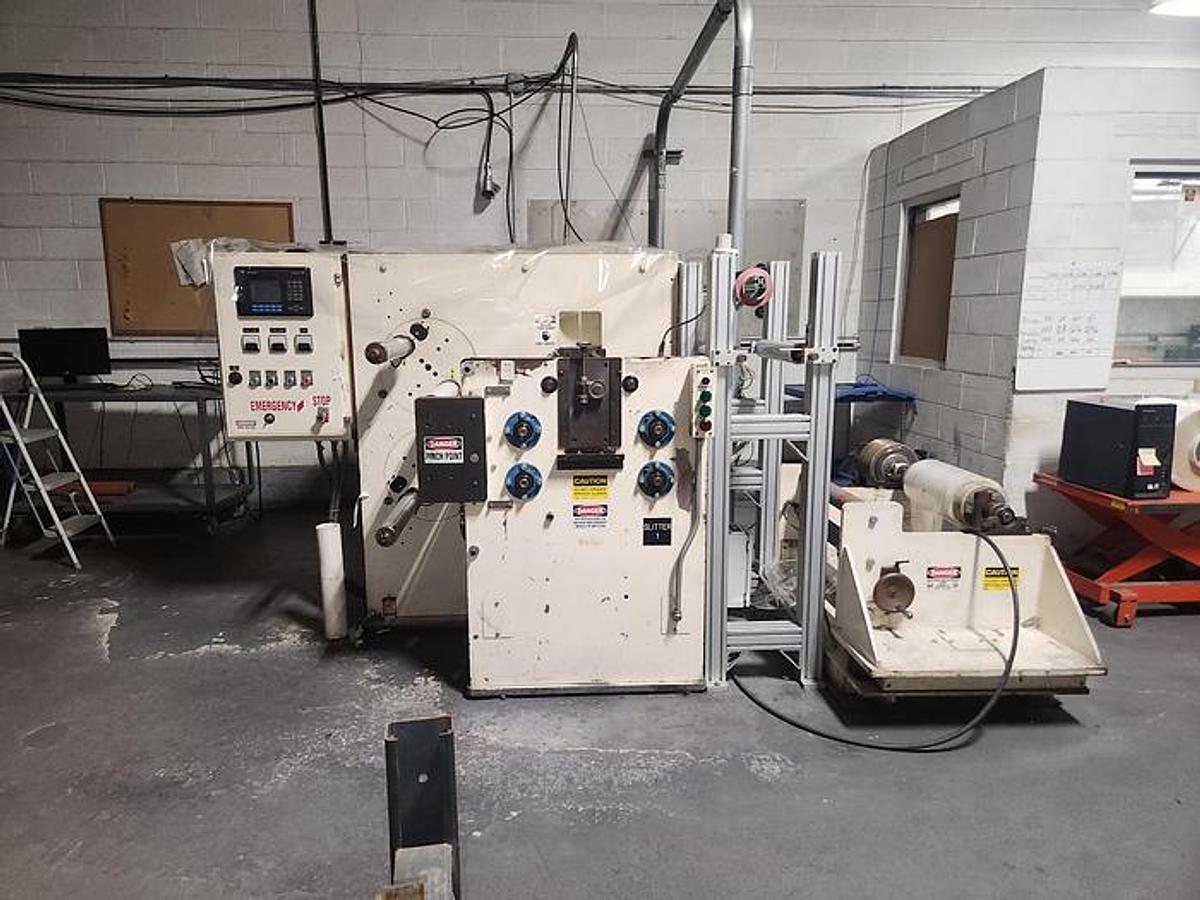 Used Independent Machine Co. MSDTS 16" Duplex Turret Slitter Rewinder - Second Unit