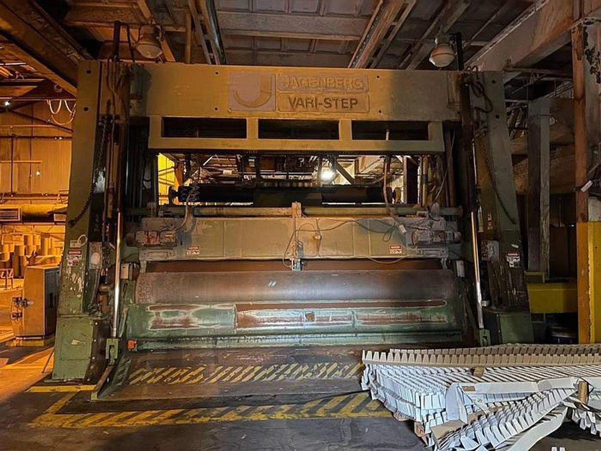 Used 169" Jagenberg Varistep 65 Two Drum Slitter Rewinder